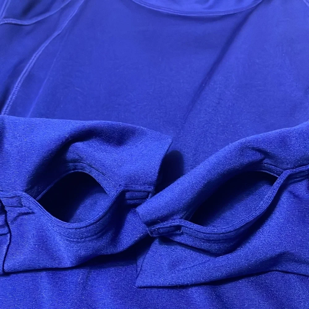 Athleta Plush Tech Hoodie 3.0 SAPPHIRE BLUE #721643 Size Medium Tall MT - Picture 7 of 14